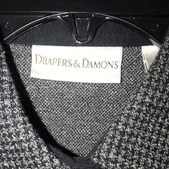 Drapers & Damons Black Gray Jacket Shirt S - Picture 2 of 6